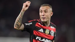 Everton Cebolinha jogador do Flamengo durante partida contra o Fluminense. Foto: Thiago Ribeiro/AGIF