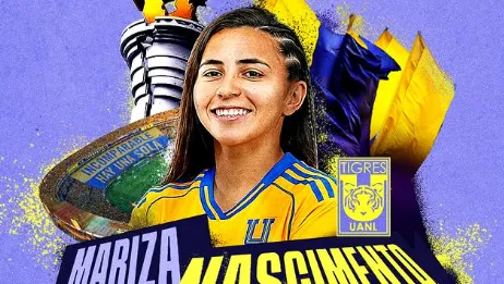 Anúncio de Mariza pelo Tigres, do México
