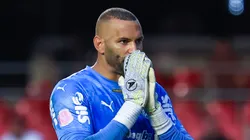 Weverton goleiro do Palmeiras durante partida contra o Sao Paulo no estadio Morumbi pelo campeonato Brasileiro A 2025. Foto: Marcello Zambrana/AGIF