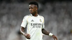 Vinicius Junior, do Real Madrid durante partida contra o Real Betis no Santiago Bernabeu