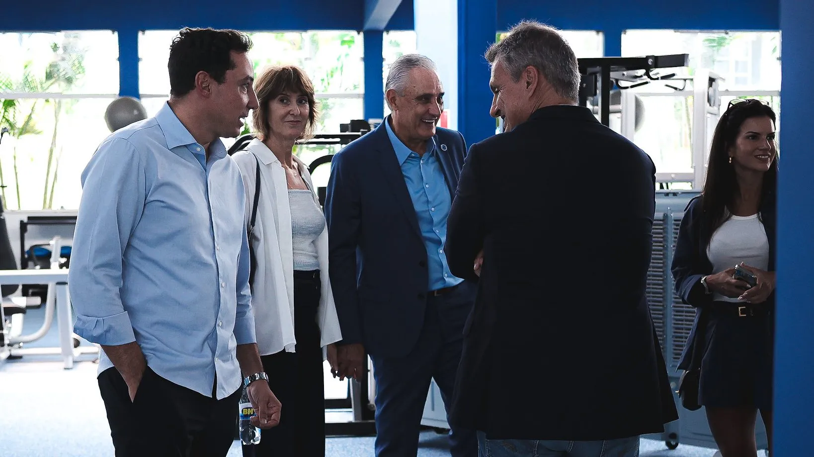 Tite durante reunião na Toca da Raposa II – Foto: Gustavo Martins/ Cruzeiro