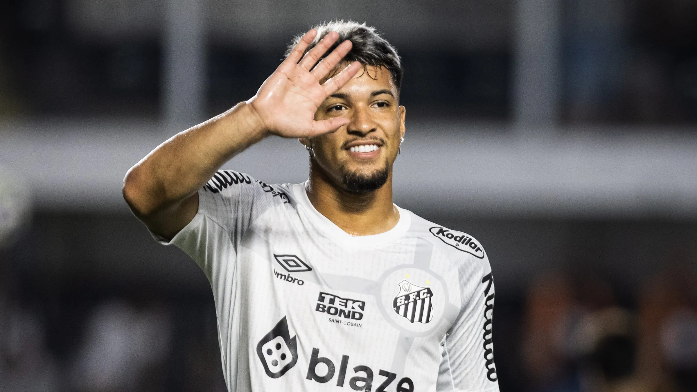 Marcos Leonardo foi revelado pelo Santos - Foto: Abner Dourado/AGIF.