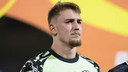 Léo Linck goleiro do Botafogo durante partida contra o Bragantino no estadio Cicero De Souza Marques pelo campeonato Copa Do Brasil 2025. Foto: Joisel Amaral/AGIF