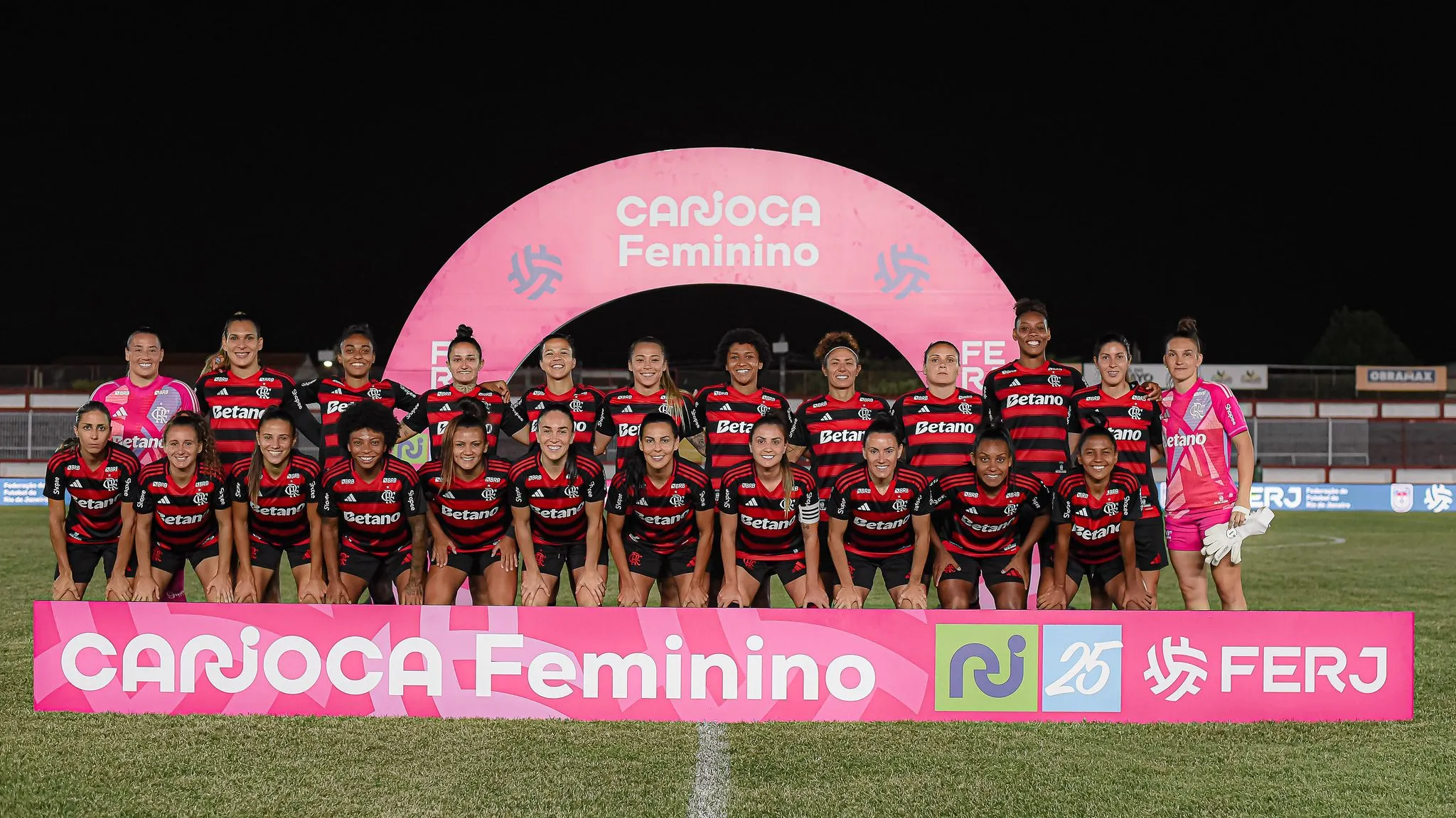 Elenco feminino do Flamengo completo