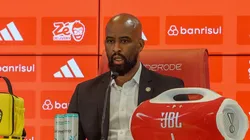 Fabinho Soldado, diretor executivo do Internacional em coletiva de apresentação (Foto: Ricardo Duarte / Inter)