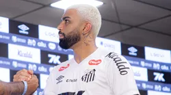 Gabigol durante sua apresentação. Foto: Raul Baretta/ Santos FC