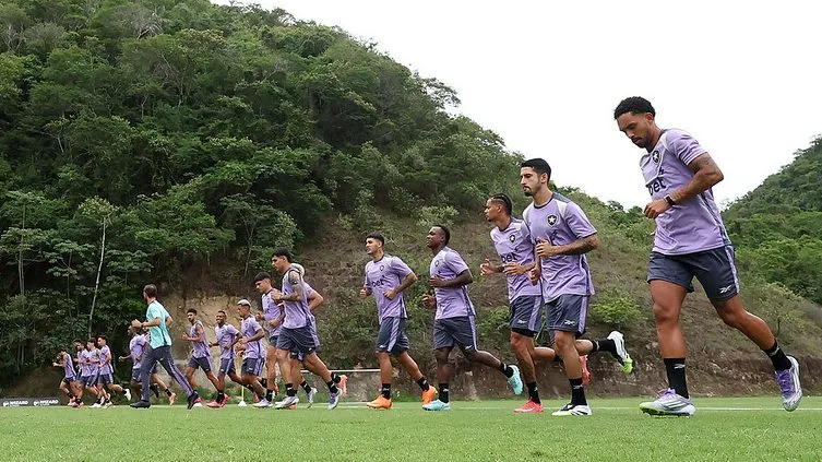 Elenco do Botafogo. Foto: Vitor Silva/Botafogo.