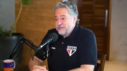 Julio Casares presidente do São Paulo durante participação em podcast