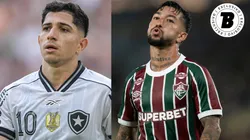 Savarino e Lucho Acosta podem ser companheiros no Fluminense - Fotos: Thiago Ribeiro/AGIF e Jorge Rodrigues/AGIF