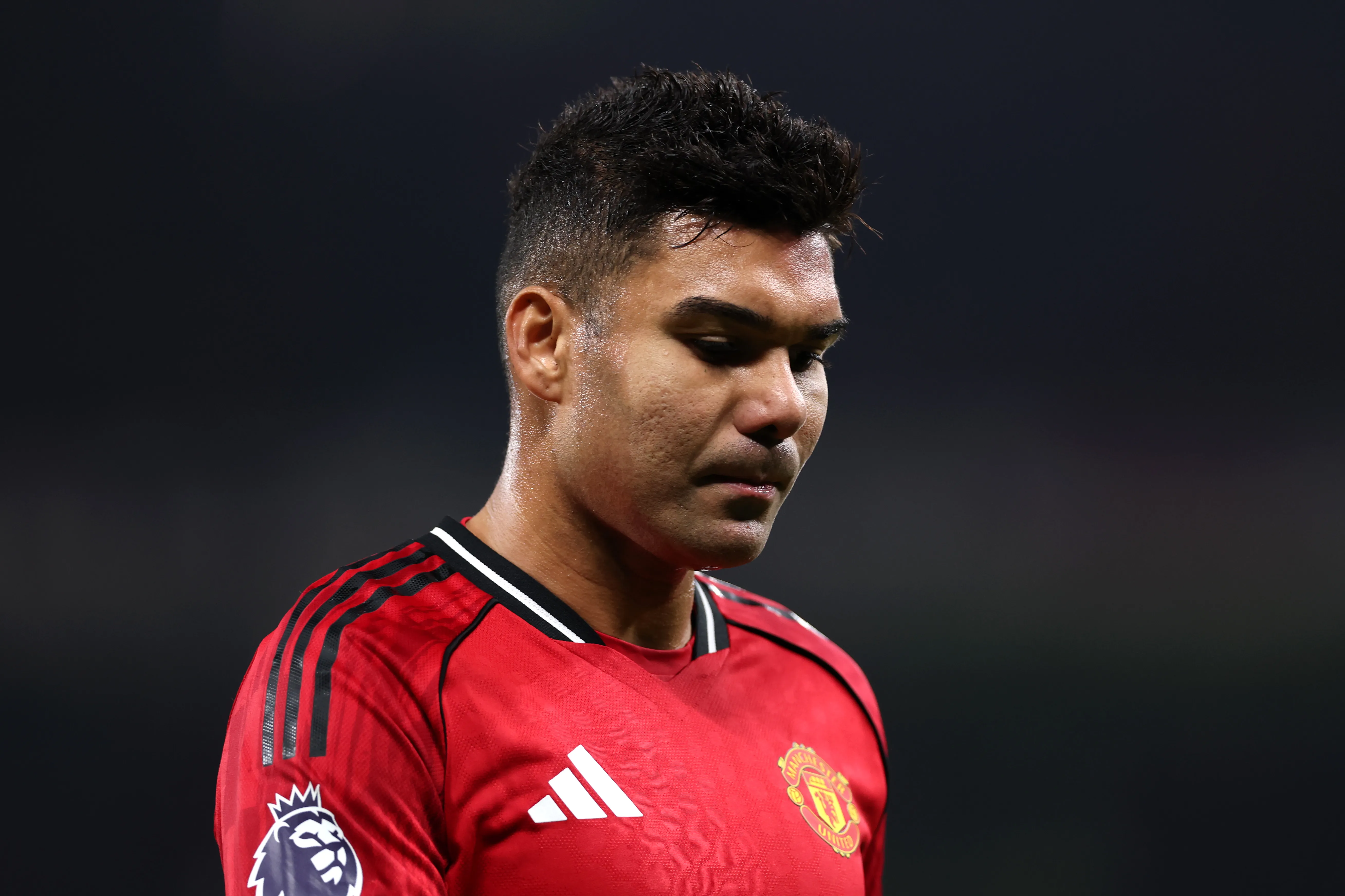 Casemiro em ação pelo Manchester United. Photo by Justin Setterfield/Getty Images