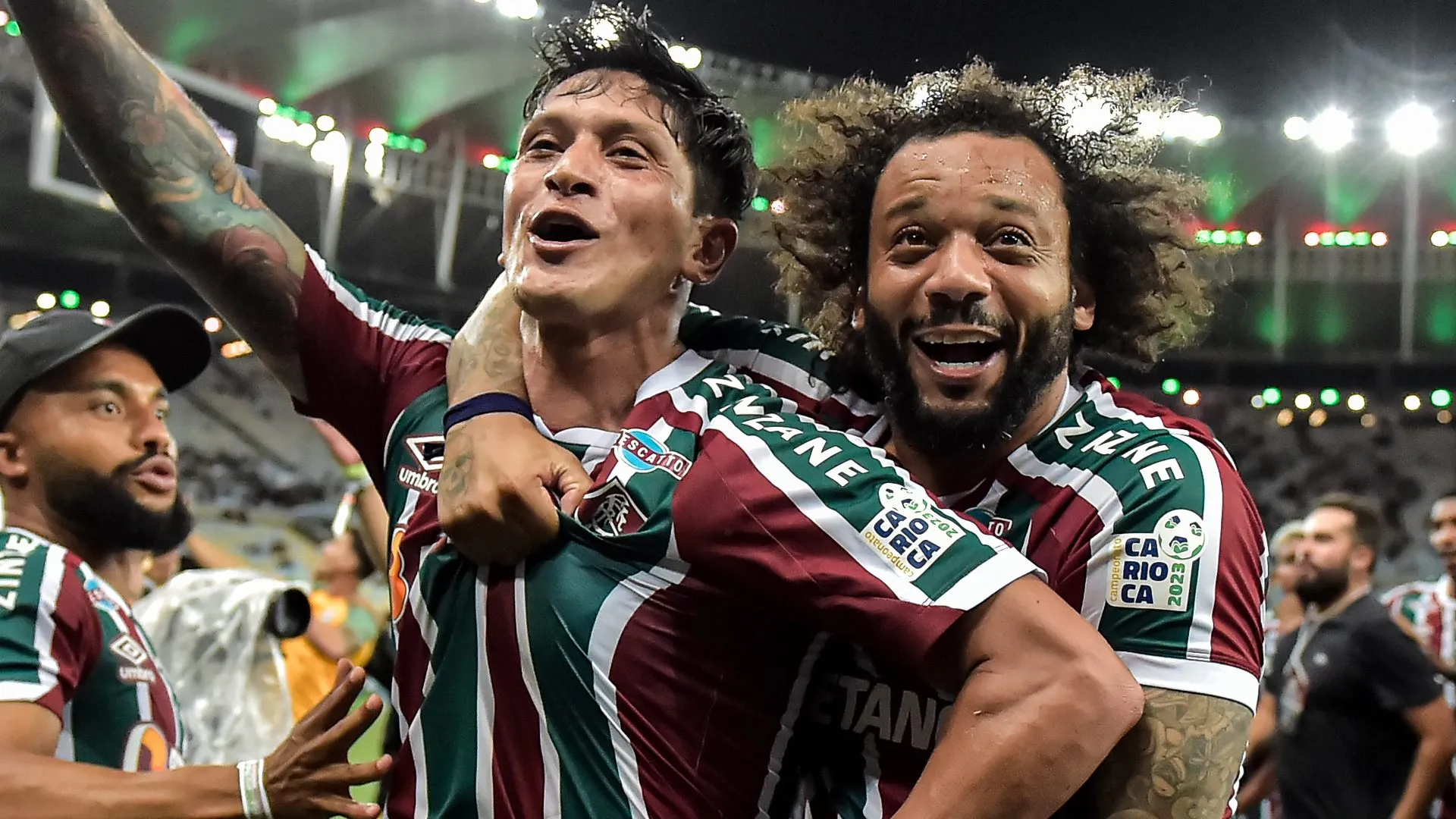 Cano e Marcelo, no Fluminense