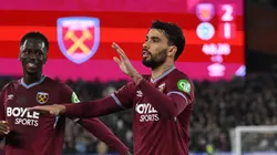 Lucas Paquetá em West Ham x Nottingham Forest. (Photo by Mike Hewitt/Getty Images)