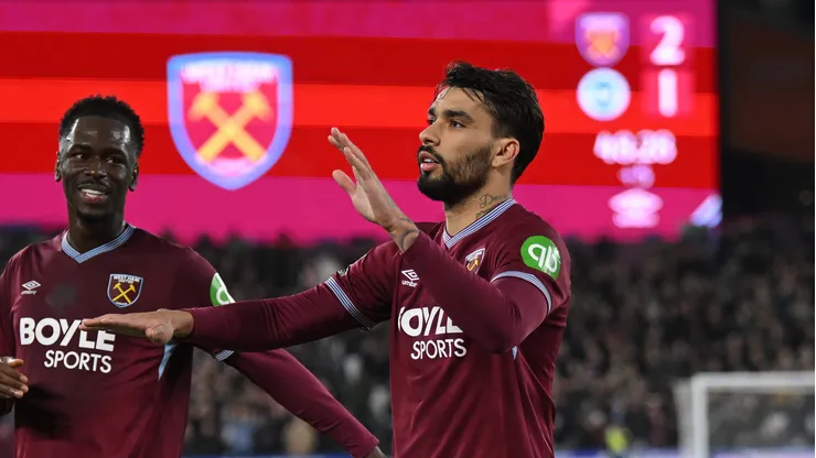 Lucas Paquetá em West Ham x Nottingham Forest. (Photo by Mike Hewitt/Getty Images)