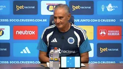 Tite em coletiva de apresentação no Cruzeiro