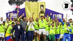 Palmeiras comemora o título de campeão paulista em 2024. Foto: Fabio Menotti/Palmeiras