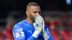 Weverton goleiro do Palmeiras durante partida contra o Sao Paulo no estadio Morumbi pelo campeonato Brasileiro A 2025. Foto: Marcello Zambrana/AGIF