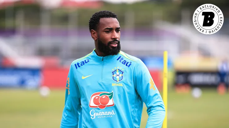 Gerson jogador do Brasil durante treino da Seleção Brasileira. Foto Ettore ChiereguiniAGIF
