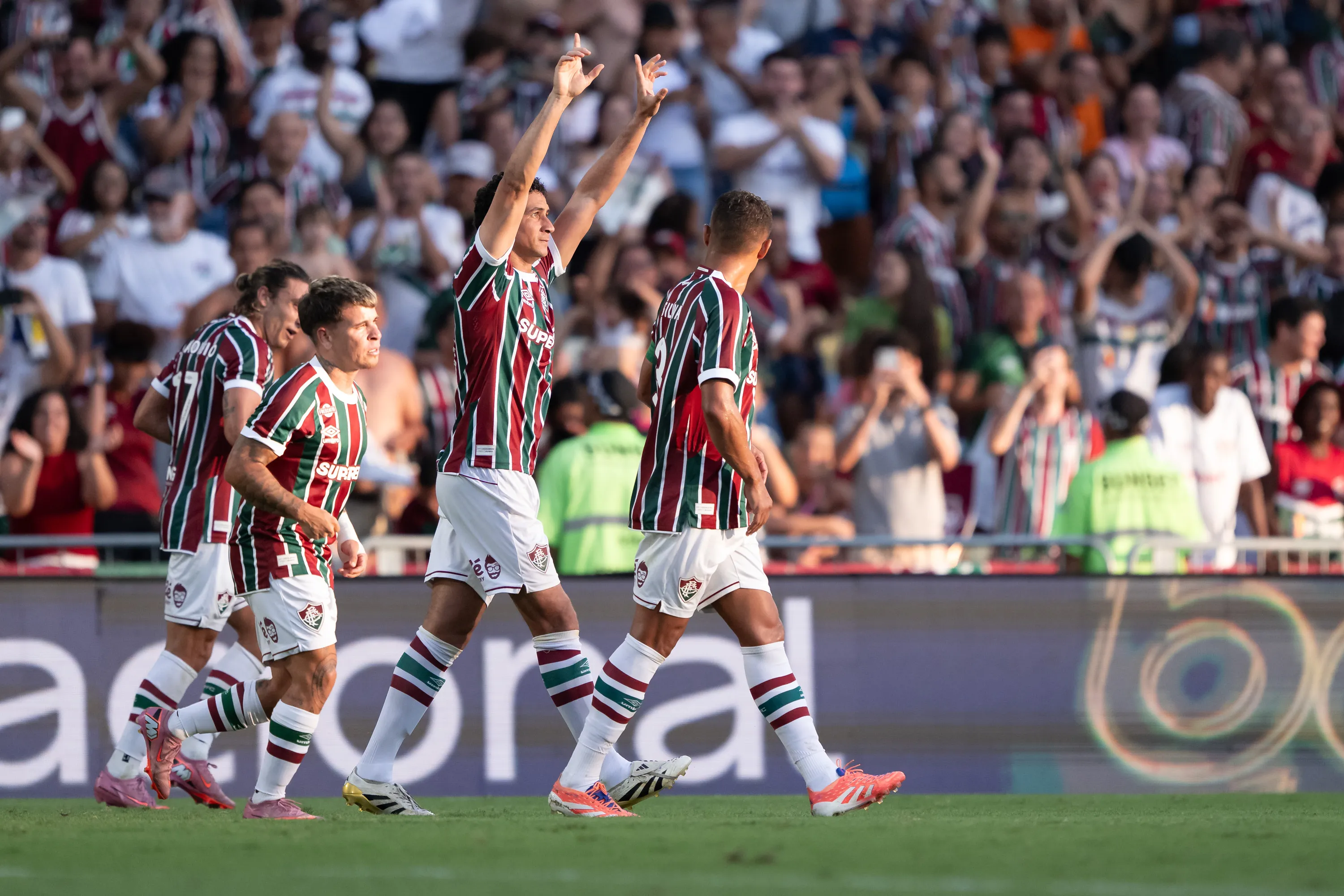 Fluminense encerrou o Brasileirão vencendo o Bahia e garantindo vaga na fase de grupos da Libertadores. Foto: Jorge Rodrigues/AGIF
