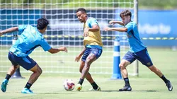 Caio Paulista durante treinamento pelo Grêmio. Foto: Lucas Uebel/Grêmio FBPA