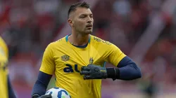 Gabriel Grando jogador do Gremio durante partida contra o Internacional. Foto: Liamara Polli/AGIF