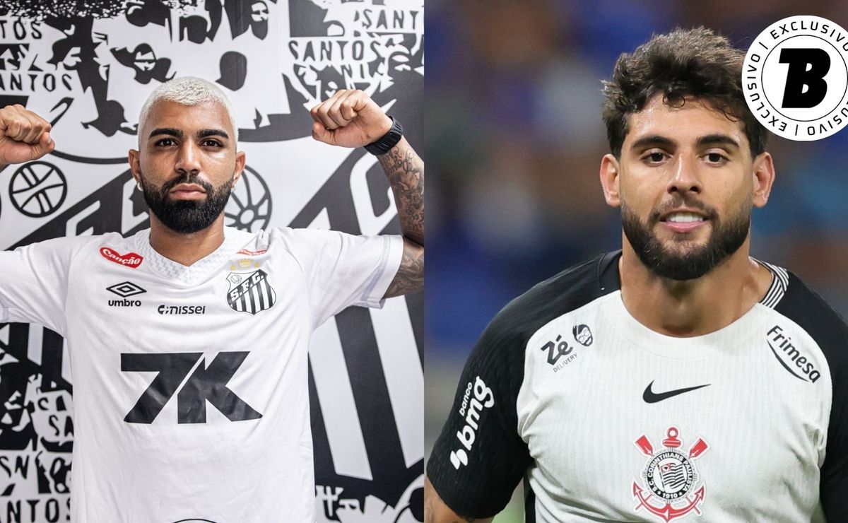 Gabigol, em suas passagens pelo Santos, tem média de gols superior a Yuri Alberto no Corinthians