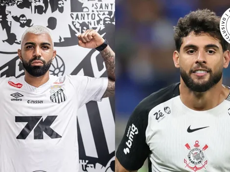 Gabigol, pelo Santos, tem média de gols melhor que Yuri Alberto no Corinthians