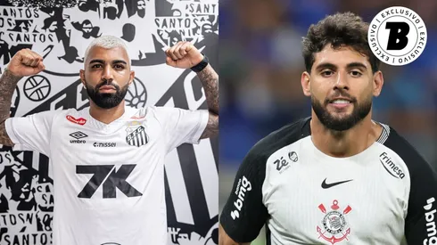 Gabigol e Yuri Alberto vão brigar pela artilharia no futebol paulista. Fotos: Raul Baretta/Santos FC e Gilson Lobo/AGIF