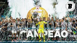 Atlético-MG comemora o título de campeão mineiro em 2025. Foto: Pedro Souza/Atlético-MG