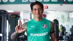 Cano durante reapresentação pelo Fluminense. Foto: Lucas Merçon e Marcelo Gonçalves/FFC