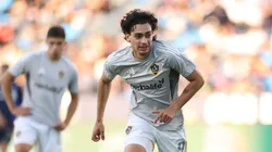 Matheus Nascimento pelo LA Galaxy. (Photo by Harry How/Getty Images)