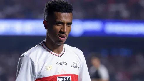 Marcos Antonio, jogador do São Paulo, durante partida contra o Corinthians no estadio Morumbi pelo campeonato Brasileiro A 2025. Foto: Marcello Zambrana/AGIF