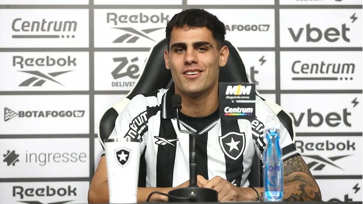 Villalba foi apresentado no Botafogo. Foto: Vitor Silva/Botafogo