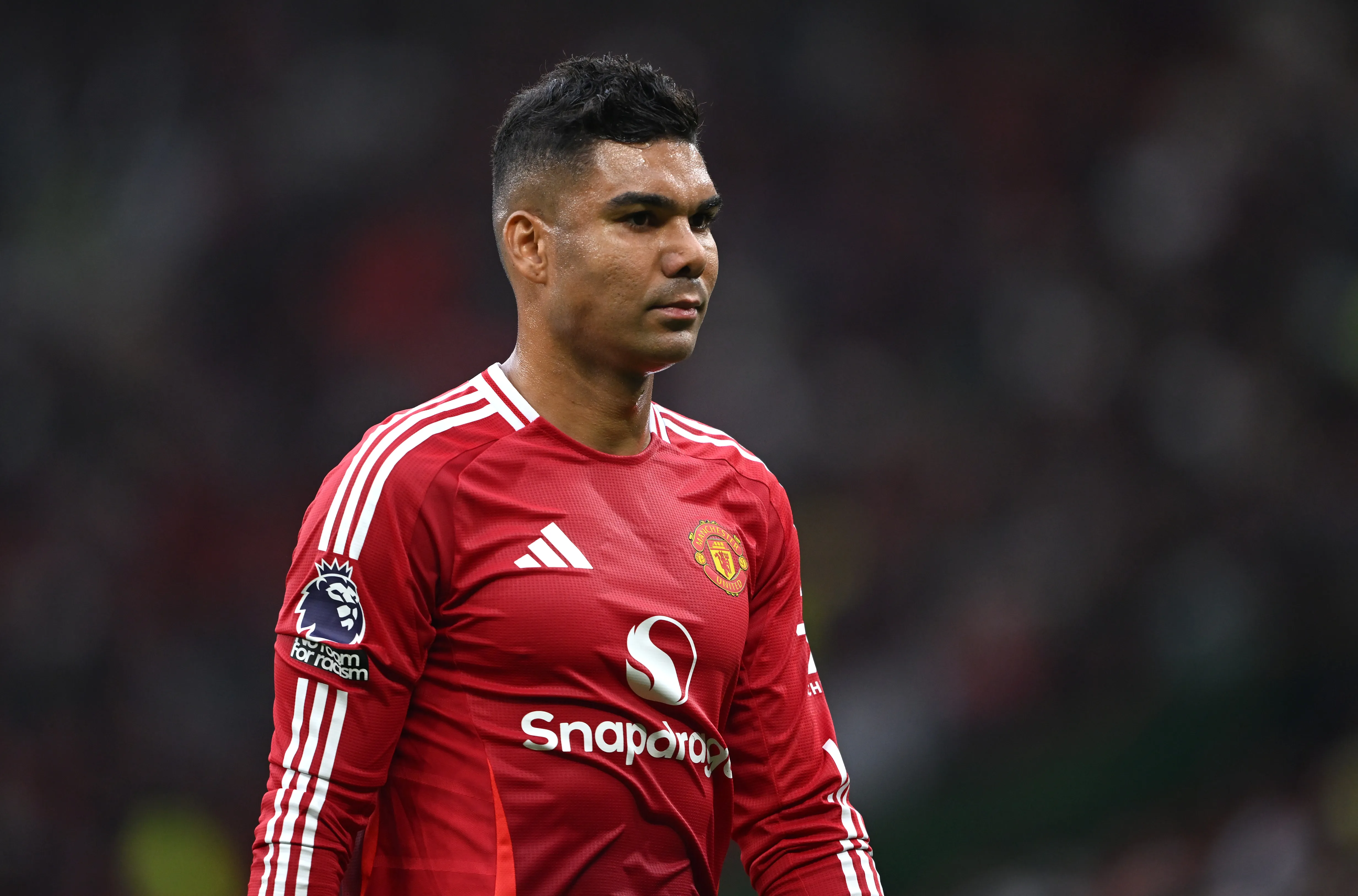 Casemiro tem contrato no Old Trafford até junho de 2026 e interessa ao Verdão – Foto: Shaun Botterill/Getty Images