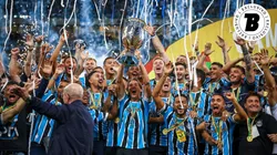 Grêmio comemorou o heptacampeonato gaúcho em 2024. Foto: Lucas Uebel/Grêmio FBPA