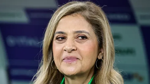 Leila Pereira presidente do Palmeiras antes da partida contra o Santos no estadio Arena Allianz Parque pelo campeonato Brasileiro A 2025. Foto: Fabio Giannelli/AGIF
