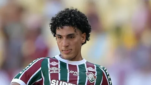 Gabriel Fuentes jogador do Fluminense durante partida contra o Nova Iguacu no estadio Maracana pelo campeonato Carioca 2025. Foto: Thiago Ribeiro/AGIF