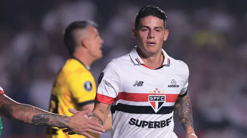 James Rodriguez quando era jogador do São Paulo. Foto: Ettore Chiereguini/AGIF