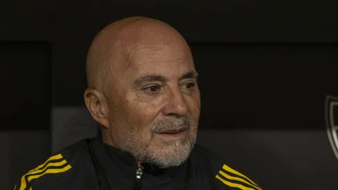 Sampaoli tecnico do Atletico-MG durante partida contra o Flamengo no estadio Arena MRV pelo campeonato Brasileiro A 2025. Foto: Fernando Moreno/AGIF