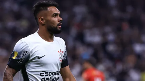 Raniele, jogador do Corinthians, durante partida contra o Velo Clube no estadio Arena Corinthians pelo campeonato Paulista 2025. Foto: Marcello Zambrana/AGIF