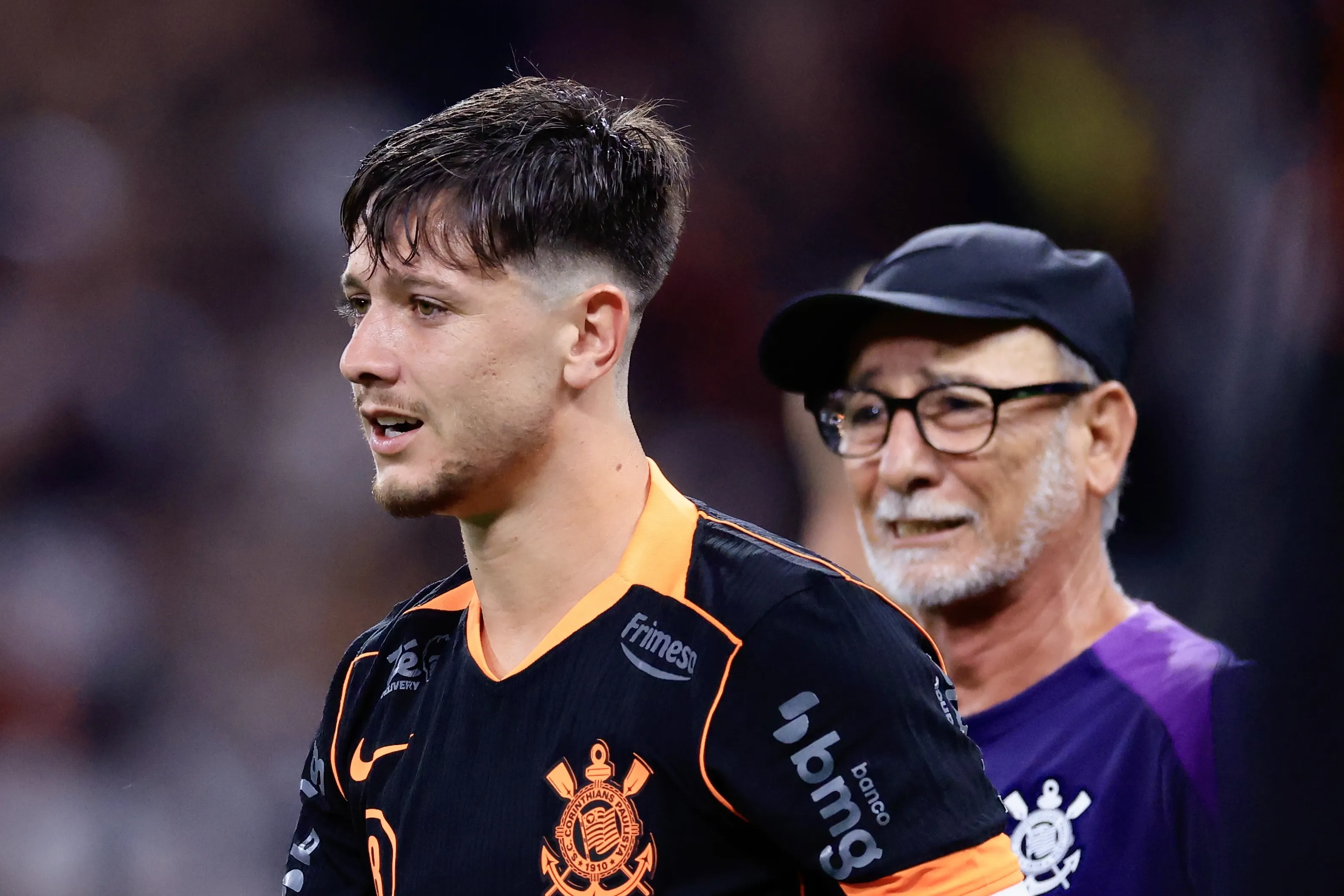 SP – SAO PAULO – 14/12/2025 – COPA DO BRASIL 2025, CORINTHIANS X CRUZEIRO – Rodrigo Garro jogador do Corinthians comemora vitoria por penaltis em decisao durante partida contra o Cruzeiro no estadio Arena Corinthians pelo campeonato Copa Do Brasil 2025. Foto: Marcello Zambrana/AGIF