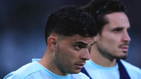 Bruno durante aquecimento no Allianz Parque