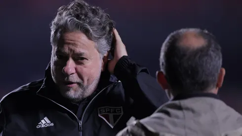 SP – SAO PAULO – 05/07/2023 – COPA DO BRASIL 2023, SAO PAULO X PALMEIRAS – Julio Casares presidente do Sao Paulo durante partida contra o Palmeiras no estadio Morumbi pelo campeonato Copa do Brasil 2023. Foto: Ettore Chiereguini/AGIF