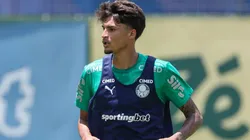 Larson ganhou oportunidade entre os profissionais no Palmeiras. Foto: Fabio Menotti/Palmeiras