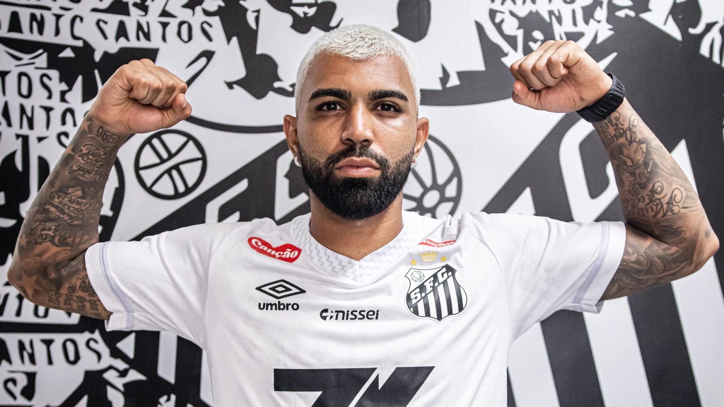 Gabigol deve estrear pelo Peixe neste sábado (10). Foto: Raul Baretta/ Santos FC