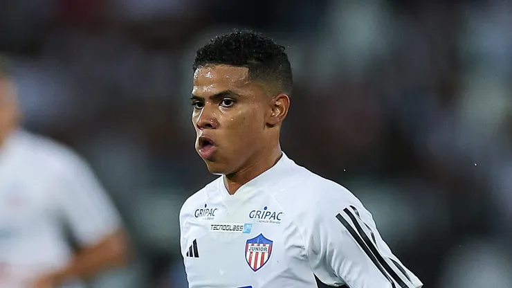 José Enamorado, novo atacante do Grêmio atuando pelo Junior de Barranquilla (Foto: Buda Mendes/Getty Images)