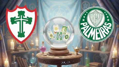 Portuguesa x Palmeiras pelo Campeonato Paulista. Foto: Gerada por IA