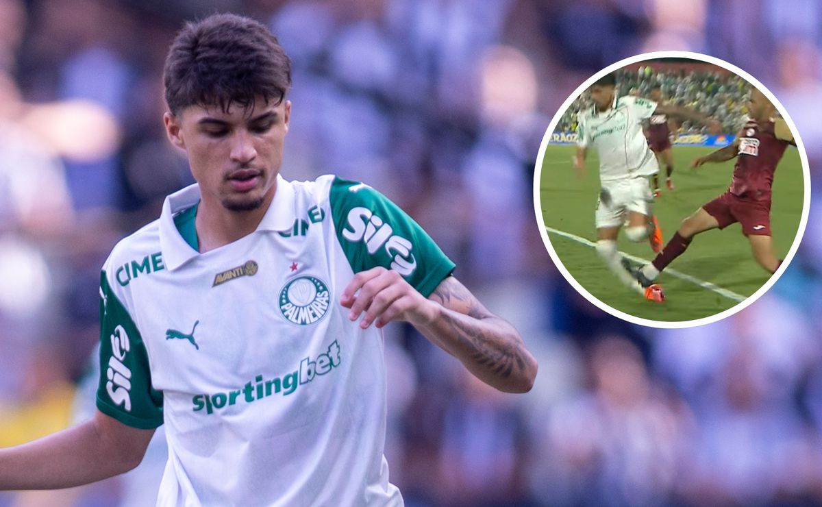 Igor Torres é expulso após solada em Larson durante Portuguesa x Palmeiras e lance viraliza; veja o vídeo
