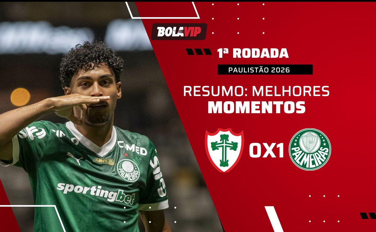 Portuguesa 0 x 1 Palmeiras: confira o resumo da vitória alviverde pelo Paulistão 2026