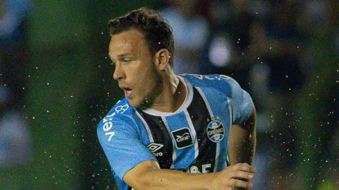 Arthur jogador do Gremio durante partida contra o Avenida no estadio Eucaliptos pelo campeonato Gaucho 2026. Foto: Maxi Franzoi/AGIF