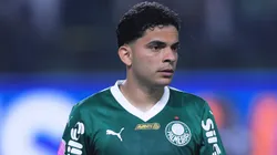 SP - SAO PAULO - 11/10/2025 - BRASILEIRO A 2025, PALMEIRAS X JUVENTUDE - Bruno Rodrigues jogador do Palmeiras durante partida contra o Juventude no estadio Arena Allianz Parque pelo campeonato Brasileiro A 2025. Foto: Ettore Chiereguini/AGIF